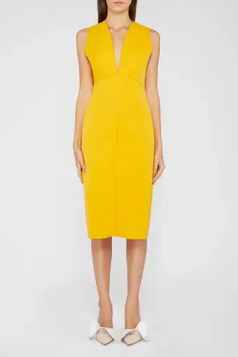 Acler Fincher Dress Citrus Yellow Size 8