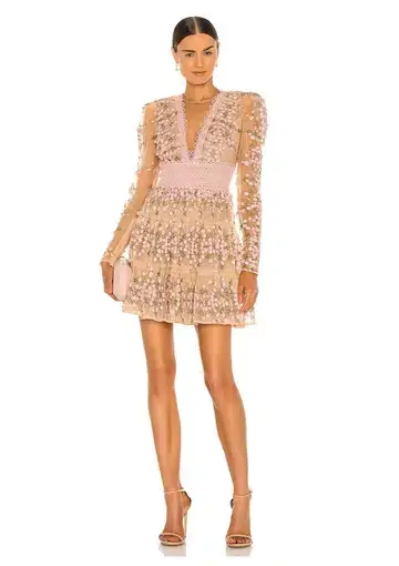 Bronx and Banco Megan Mini Dress in Rose/Dusty Pink
Size XS / AU 6
