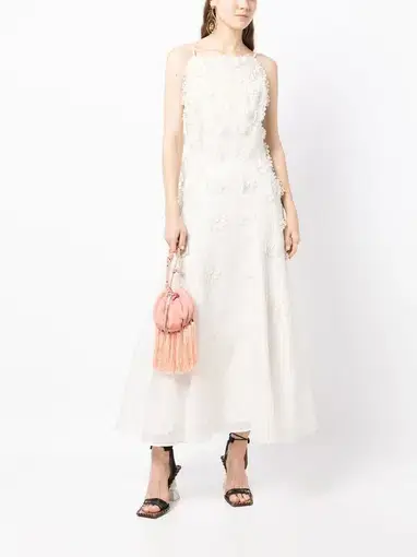 Rachel Gilbert Lorie Maxi Dress Ivory Size 0 / AU 6