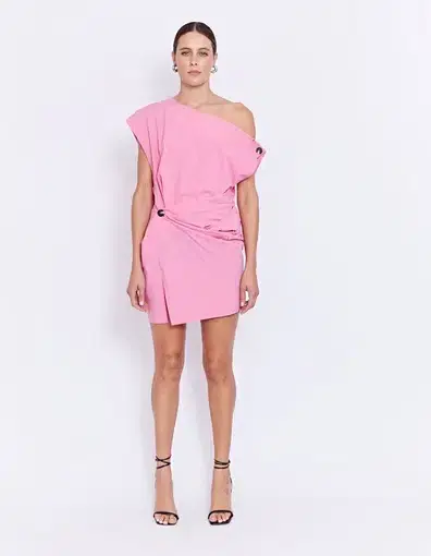 Pfeiffer Grenada Mini Twist Dress Pink Size S/Au 8 