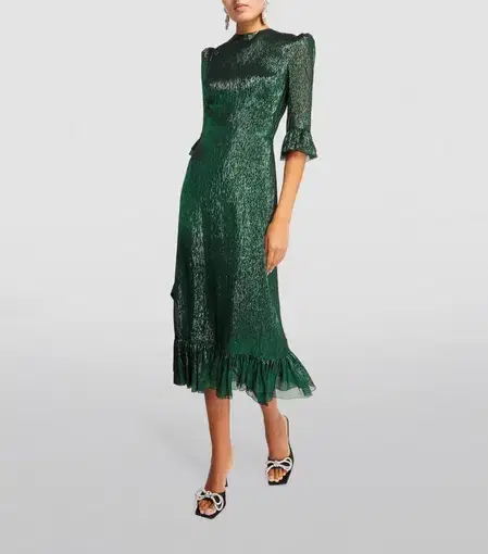 The Vampire's Wife Falconetti Midi Dress Green Size 10