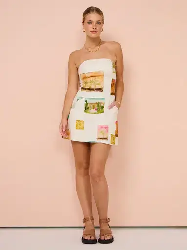 Roame Spencer Mini Dress Print Size 2 / Au 10
