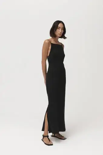 St. Agni Paris Maxi Dress Black Size S/Au 8