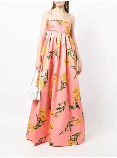 Leo Lin Marguerite Rose Dress Floral Size AU 12