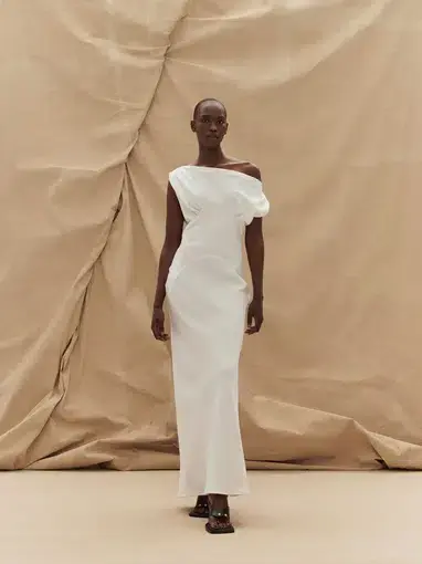 Paris Georgia Raina Dress White Size S/ AU 8