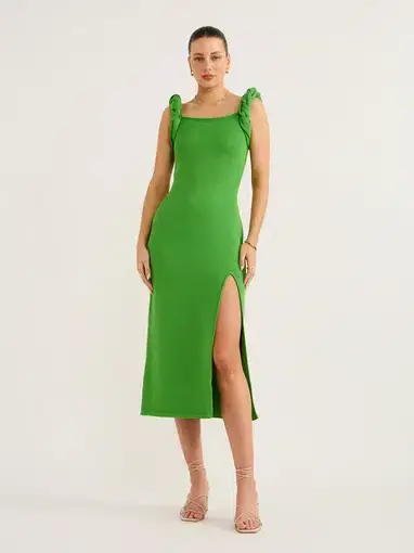 Rachel Gilbert Rosetta Dress In Green Size S / AU 10