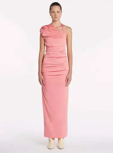 Sir The Label Giacomo Gathered Gown Pink Size 2/Au 10