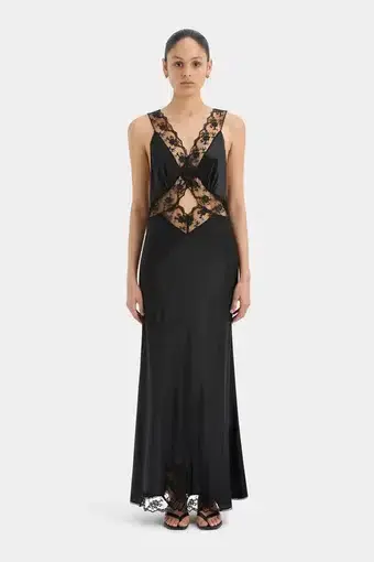 Sir the Label Aries Cut Out Gown Black Size 0 / 6
