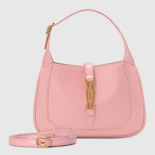 GUCCI Jackie 1961 Mini Bag Light Pink Leather 