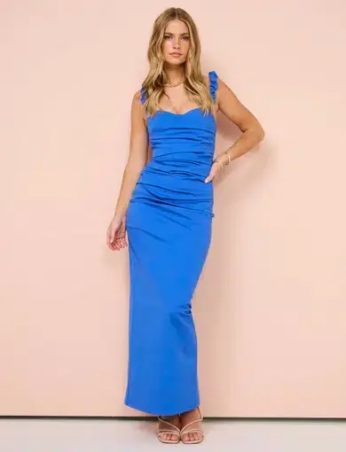 Sir the Label Azul Balconette Gown Cobalt Size 10