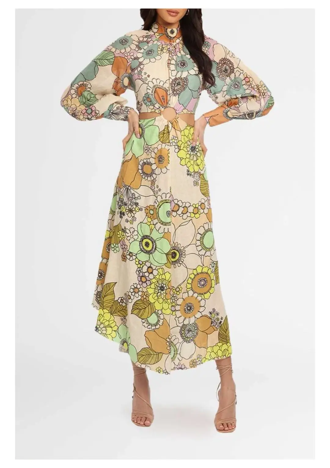 Alemais Farrah Maxi Dress Floral Size 6 for rent on The Volte - main image