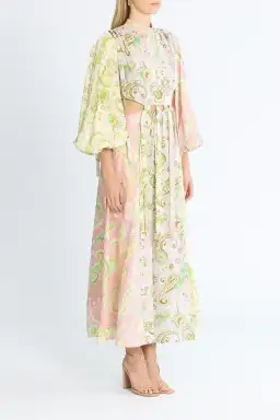 Alemais Marta Cutout Midi Dress Multi Size 10 for rent on The Volte - image 2