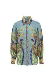 Alemais Gilly Shirt Misty Blue Size AU 8 for rent on The Volte - image 4