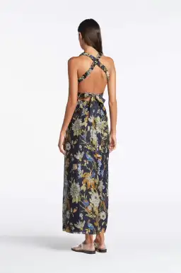 Sir The Label Lilian Cross Back Dress Delia Print Size AU 8 for rent on The Volte - image 2