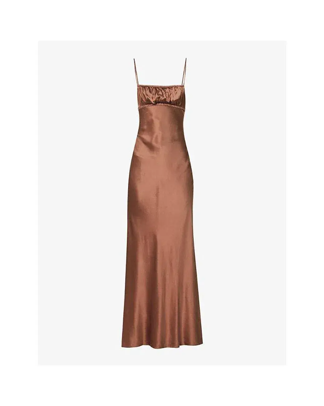 Bec & Bridge Amber Maxi Dress in Chocolate Size AU 8 for rent on The Volte - main image