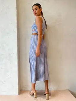 Sovere Glory Knit Dress in Blue Size AU 8 for rent on The Volte - image 2