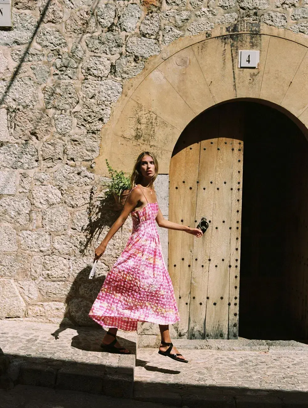 Steele Marina Midi Dress in Hypno Gingham Print Size AU 8 for rent on The Volte - main image