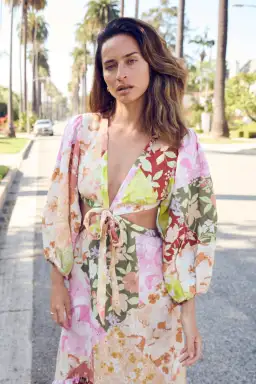 Oli & Kubo Vieja Scarf Maxi Dress Patchwork Size AU 8 for rent on The Volte - image 2