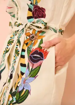 Alemais Meagan Mini Shirt Dress Multi Size AU 12 for rent on The Volte - image 5