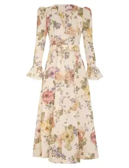 Zimmermann Luminosity Midi Dress Floral Size 2 / AU 12 for rent on The Volte - image 4