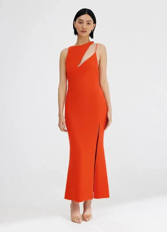 Significant Other Quinn Dress in Rust Red Size 8 for rent on The Volte - main image