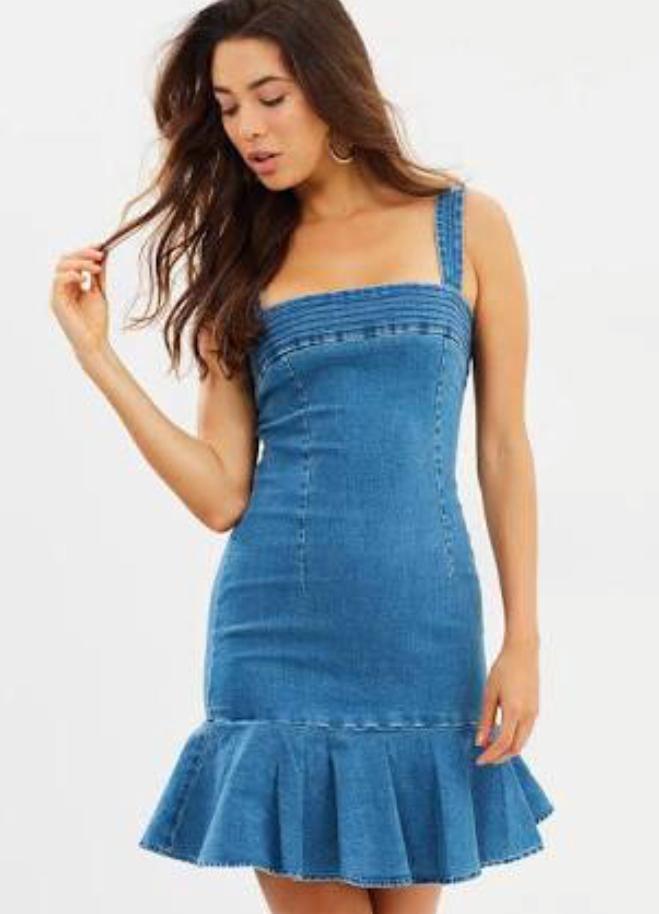 Mossman denim dress for rent on The Volte - main image