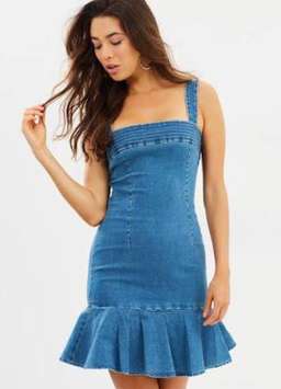 Mossman denim dress for rent on The Volte - image 1