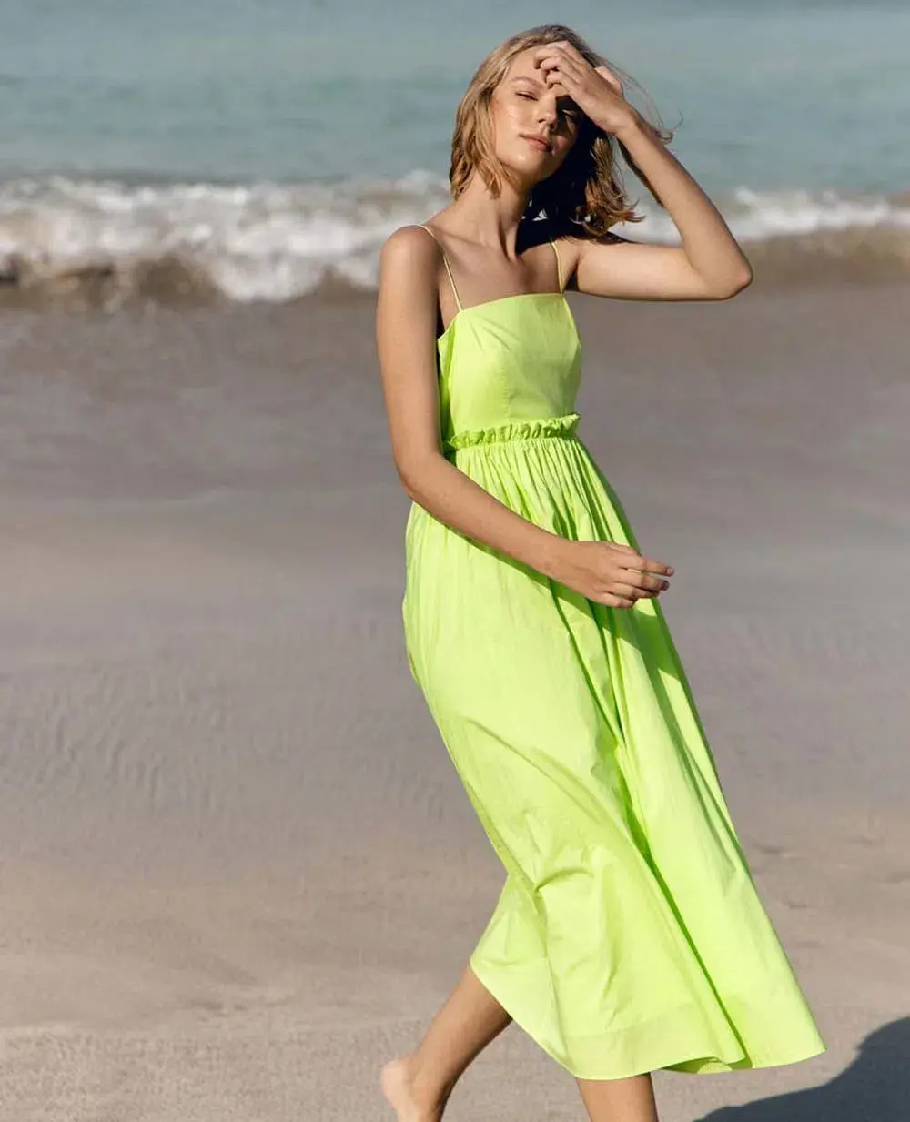 Steele Josie Midi Dress Green Size M / AU 10 for rent on The Volte - main image