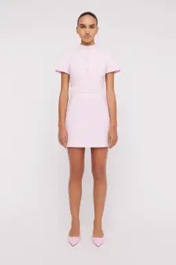 Scanlan Theodore Italian Milano Button Dress in Pink Size XS / AU 6 for rent on The Volte - image 1