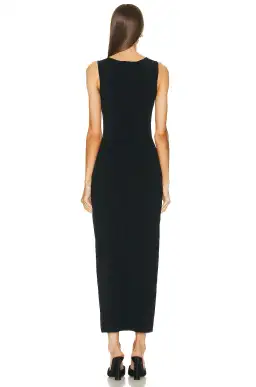 Christopher Esber Crystal Lattice Column Midi Dress Black Size 6 for rent on The Volte - image 3