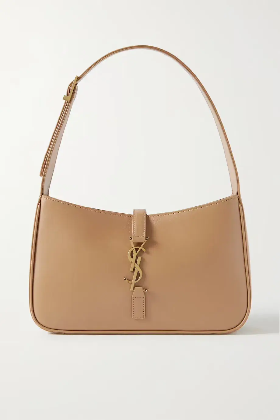 Saint Laurent Le 5 À 7 Leather Shoulder Bag Brown for rent on The Volte - main image