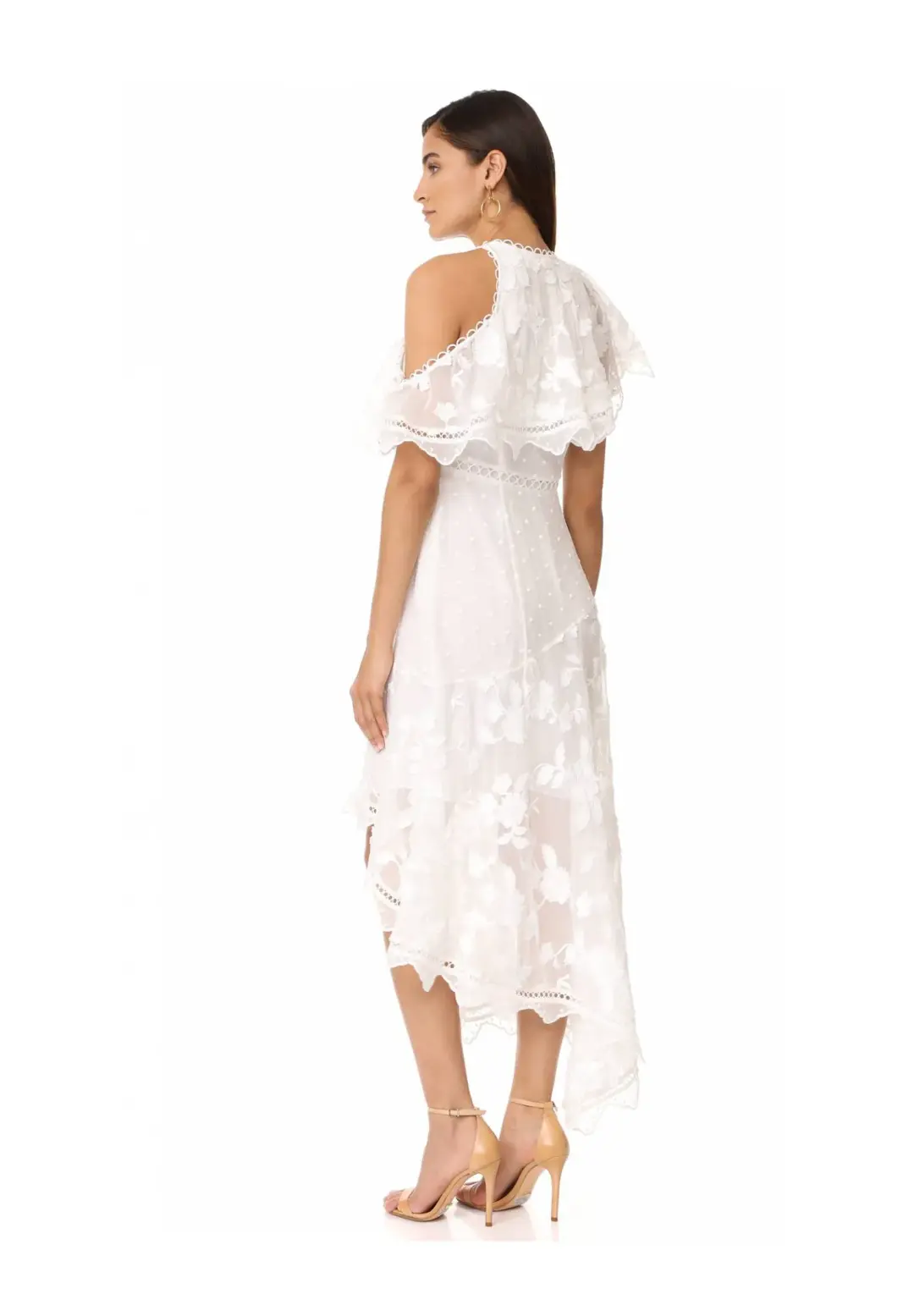 Zimmermann Mercer Bird Floating Dress Ivory Size 2 / Au 12 for rent on The Volte - main image
