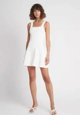 Aje Casa Mini Knit Dress White Size 6 for rent on The Volte - image 1