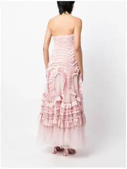 Needle and Thread Pink Strapless Ruffle-Detail Dress Size 10 for rent on The Volte - image 3