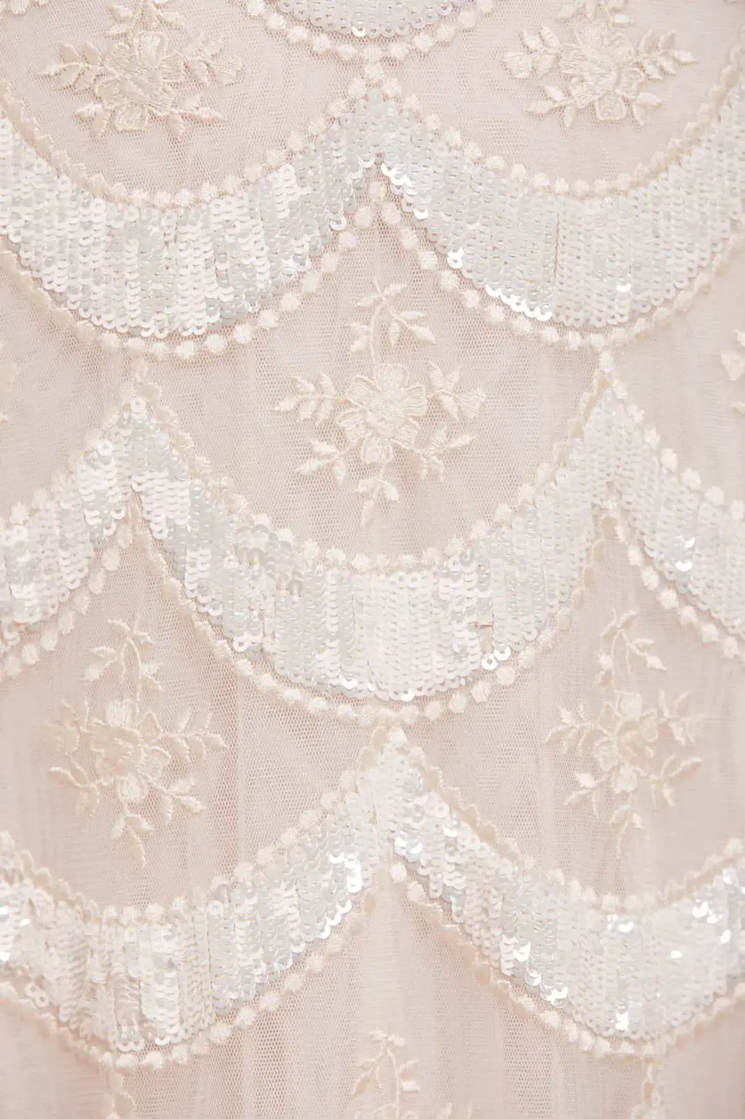 Needle and Thread Fifi Long Sleeve Ankle Gown Champagne Size 10 for rent on The Volte - main image