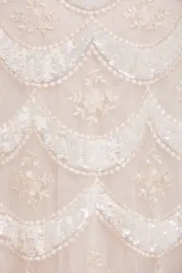 Needle and Thread Fifi Long Sleeve Ankle Gown Champagne Size 10 for rent on The Volte - image 5