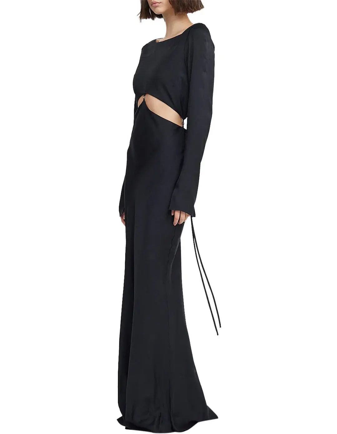 Bec & Bridge Diamond Days Long Sleeve Maxi Dress Black Size 6 for rent on The Volte - main image