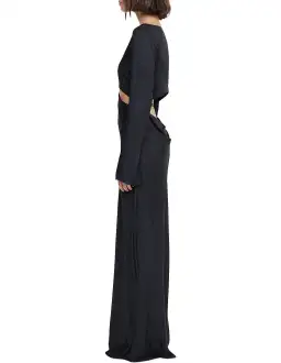 Bec & Bridge Diamond Days Long Sleeve Maxi Dress Black Size 6 for rent on The Volte - image 3