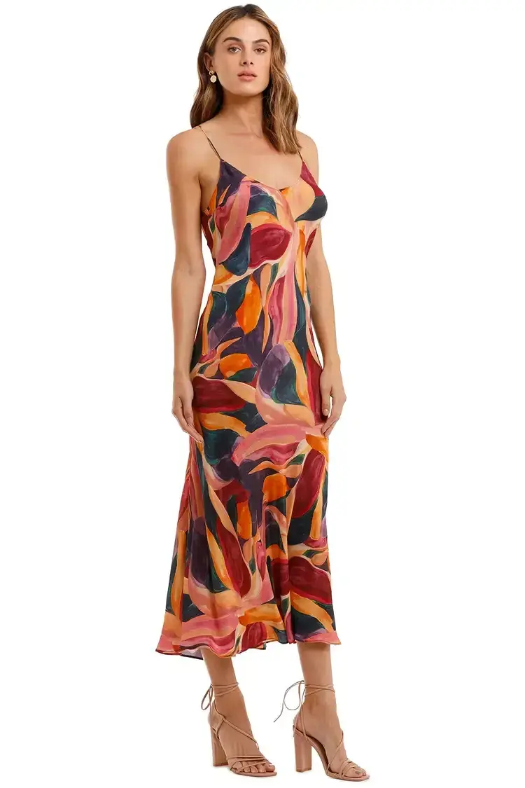 Kachel Billie Dress in Multi Floral Size 12 for rent on The Volte - main image