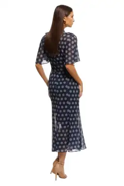 Keepsake the Label Passion Midi Dress in Midnight Polka Dot Size 8 for rent on The Volte - image 3