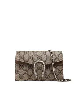 Gucci Dionysus GG Supreme Super Mini Bag Beige