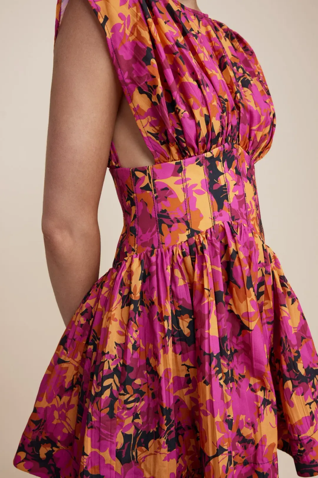 Acler Clifton Dress Multi Floral Size 14 for rent on The Volte - main image