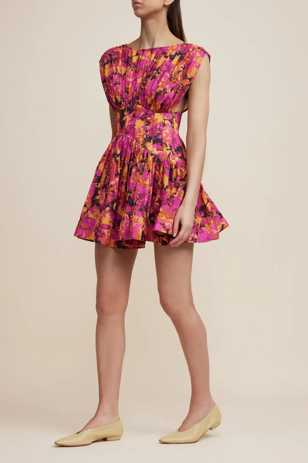 Acler Clifton Dress Multi Floral Size 14 for rent on The Volte - main image