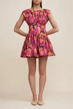 Acler Clifton Dress Multi Floral Size 14 for rent on The Volte - image 1