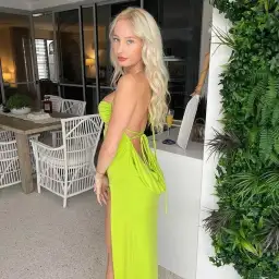 Melani The Label Marlo Gown in Green Size 6 for rent on The Volte - image 5