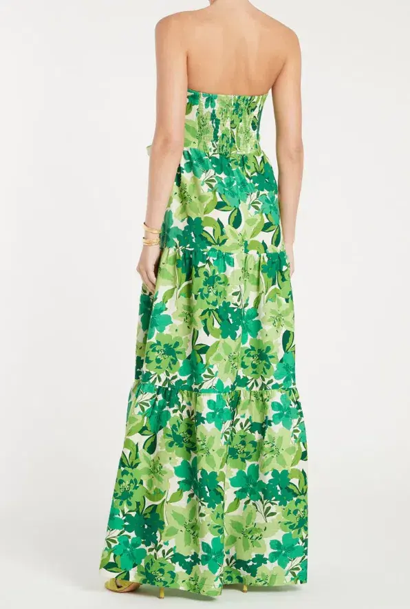 Rebecca Vallance Marguerita Maxi Dress Green Size 14 for rent on The Volte - main image