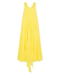 Aje Le Mempris Tiered Maxi Dress Daisy Yellow Size 4 for rent on The Volte - image 4