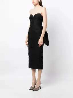 Rachel Gilbert Marji Midi Dress Black Size 10 for rent on The Volte - image 2