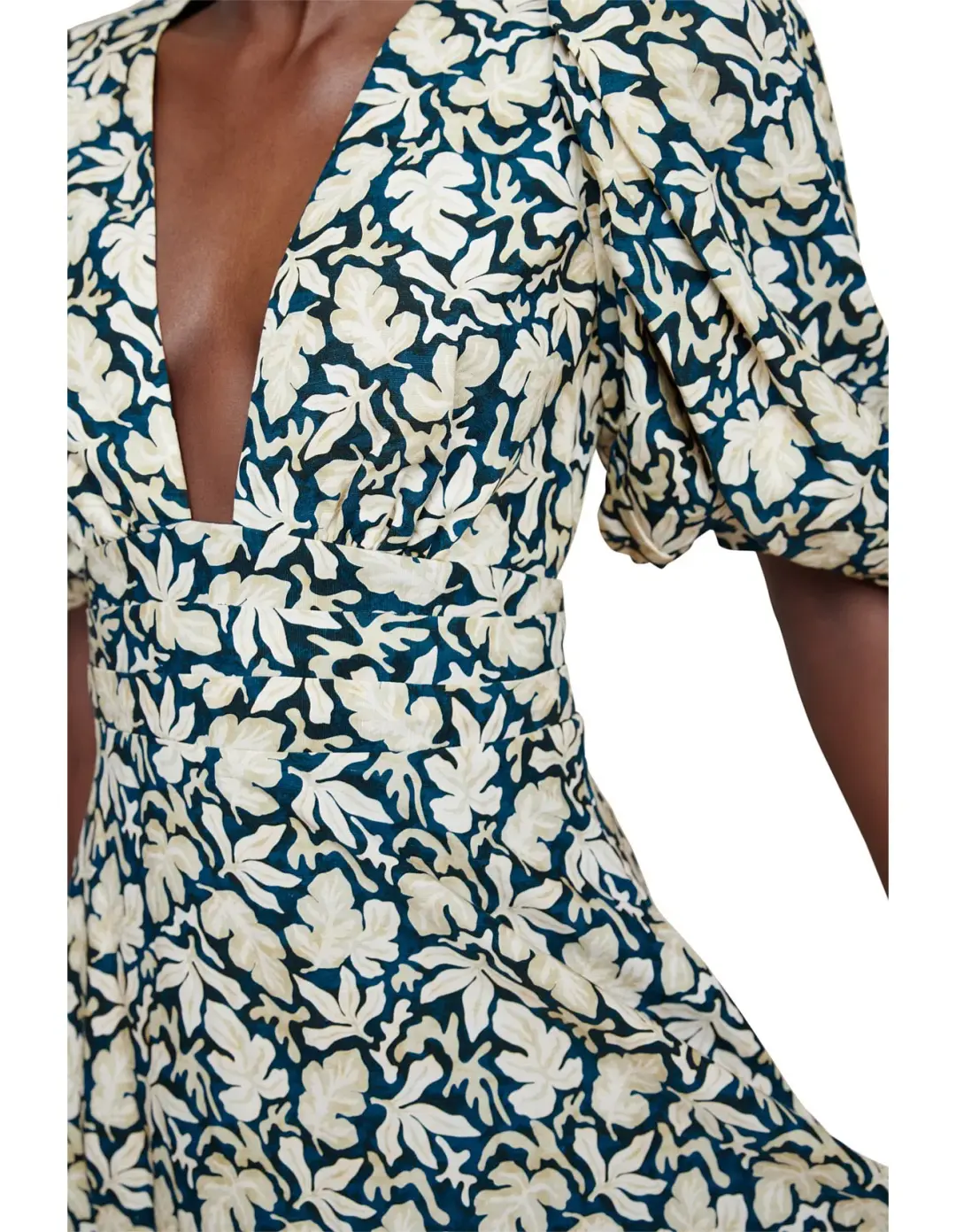 Acler Hamilton Midi Dress Floral for rent on The Volte - main image