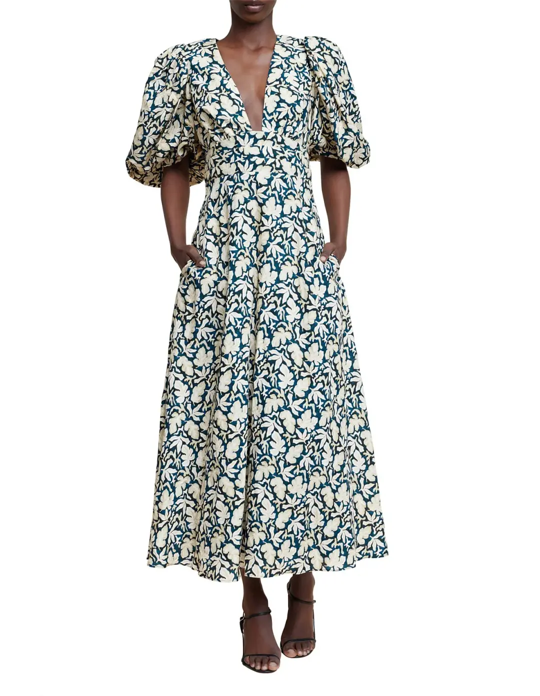 Acler Hamilton Midi Dress Floral for rent on The Volte - main image